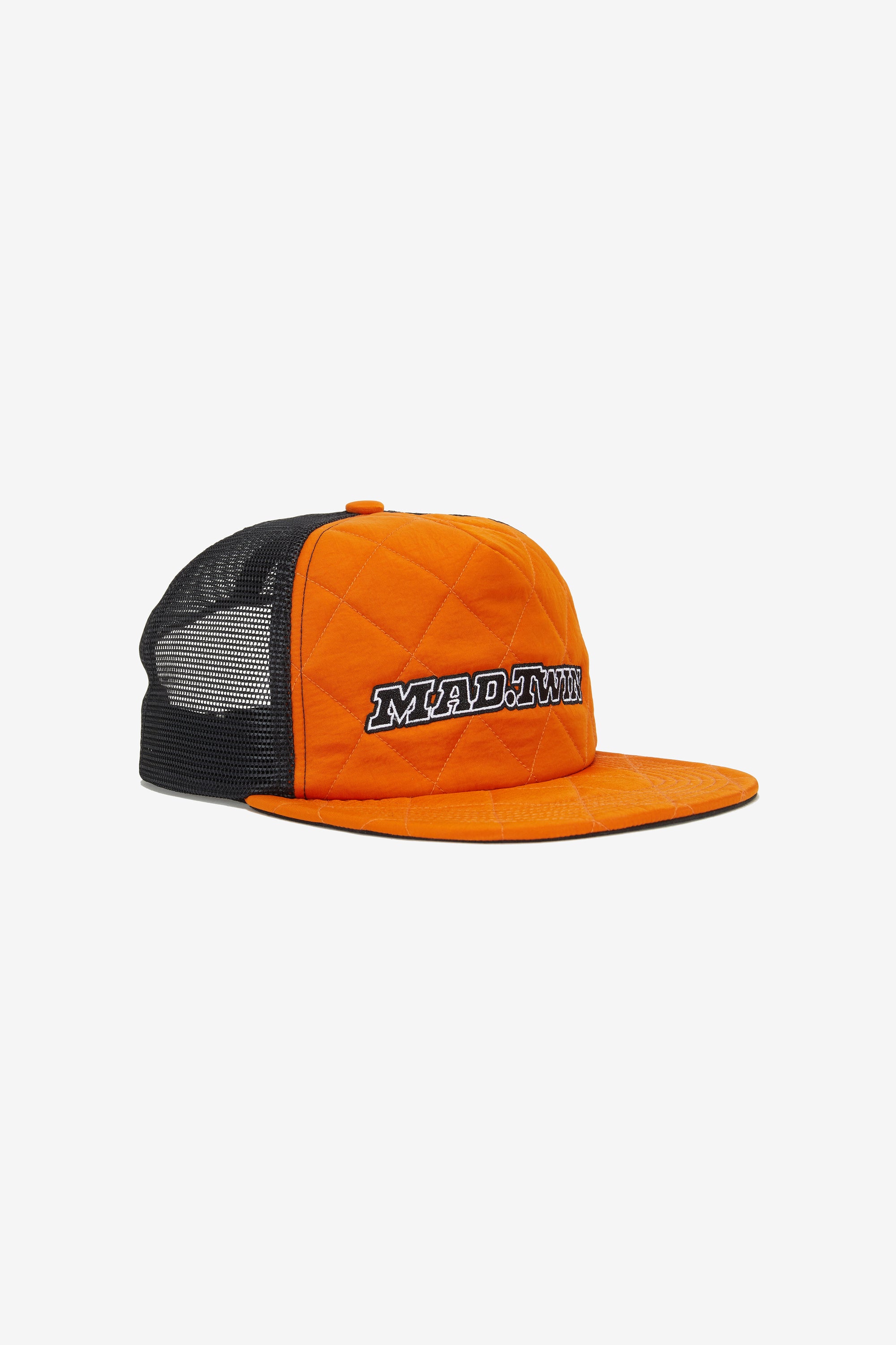 Adjustable snapback closure and breathable mesh panels on the MT.QUILT.HAT