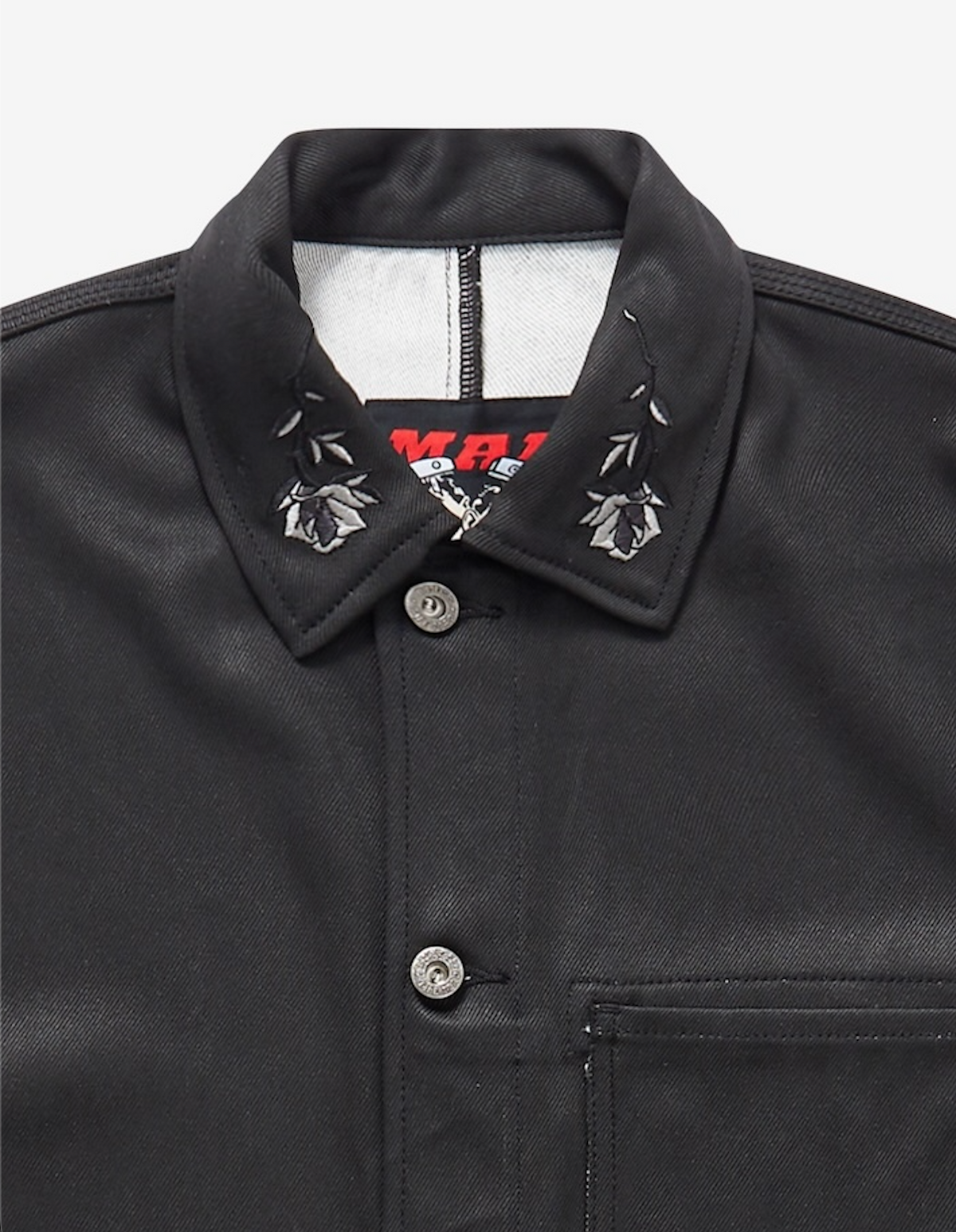ROSE.CHORE black riding chore jacket with patch pockets